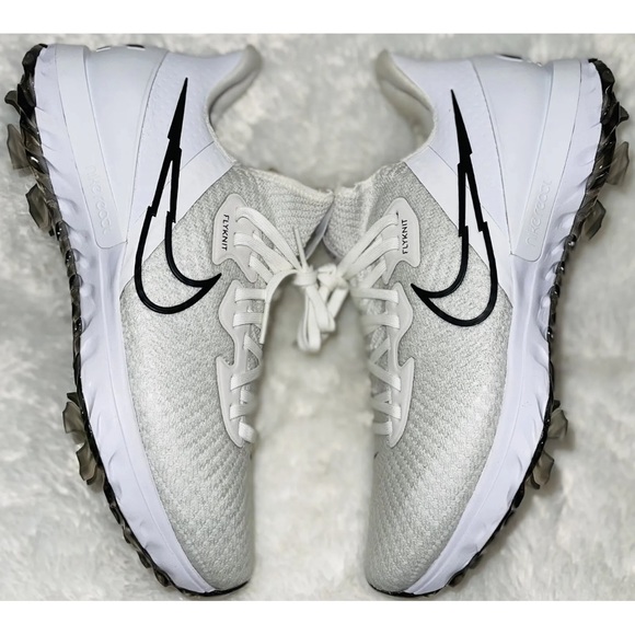 Shoes Nike Mens Air Zoom Infinity Tour White Black Golf Shoes